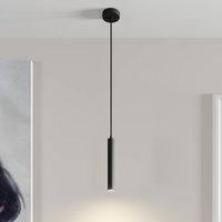 Arcchio LED-pendellampa Franka, 1 lampa, Ø 4 cm, svart