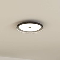 Paulmann LED ceiling lamp Zarina, anthracite, felt, 3-step dimmable
