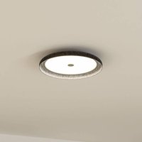 Paulmann LED-taklampa Zarina, antracit, filt, 3-stegs-dim