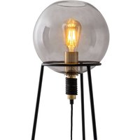 Näve Stelo table lamp, spherical glass lampshade