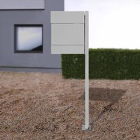 Absolut/ Radius Boîte aux lettres Letterman V, poteaux pour journaux, argenté