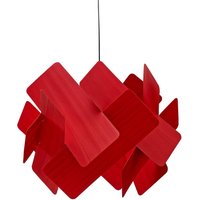 LZF LAMPS LZF Escape pendant, black cable Ø 30 cm red