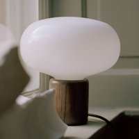 New Works Karl-Johan table lamp, oak/opal glass