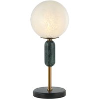 Viokef Lampe à poser Polly abat-jour en verre, marbre