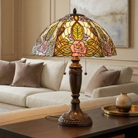 Clayre&Eef Heavenly table lamp Eden, Tiffany-style