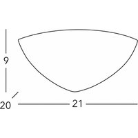 austrolux KOLARZ Applique murale Bisquitte, blanc, largeur 21 cm, plâtre