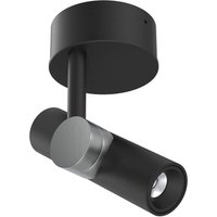 Linea Light LED downlight Goose, black, aluminium, 2,700 K