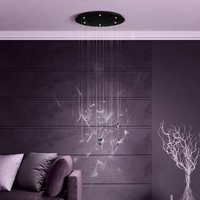 EGLO Stars of Light LED pendant light Adrados, round, 6-bulb
