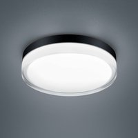 Helestra Tana LED-taklampa, svart, Ø 28 cm