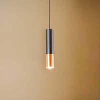 Euluna Thalassa hanging light 1-bulb GU10 black/copper