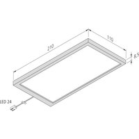 Oprawa podszafkowa LED Sky Sonar 3 szt. 4000K stal