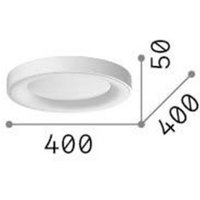 Ideallux Ideal Lux LED-taklampa Planet, svart, Ø 40 cm, metall