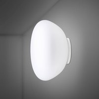 Fabbian Lumi Poga glass wall light, Ø 42 cm