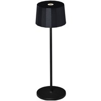 LED-Tischleuchte Positano für außen, schwarz