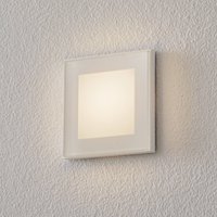 BEGA Accenta vägginbyggnad kantig ring vit 160 lm