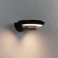 Paulmann, applique d'extérieur LED solaire Bordola, détecteur, anthracite