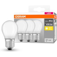 OSRAM LED-droppe E27 P40 4 W 2 700 K 470 lm matt