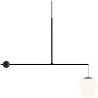 Luceplan Malamata Hängelampe schwarz matt, 106 cm