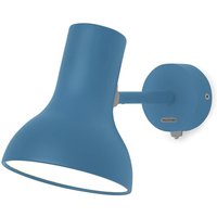 Anglepoise Type 75 Mini vägglampa med strömbrytare, blå
