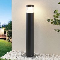 Lucande LED bollard lamp Darja, anthracite, metal, 100cm, IP54