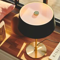 Nordlux Clasi table lamp in black/gold with diffusers