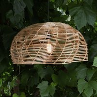 PR Home Utomhushänglampa Mayla, naturrotting, Ø 53 cm, kontakt IP44