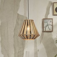 GOOD & MOJO Merapi hanging light 30×30 nat/black