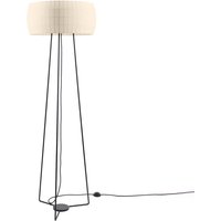 Carpyen Lampe sur pied Isamu trépied abat-jour blanc perle