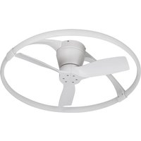 Mantra Iluminación Ventilateur de plafond LED Nepal Mini, App, blanc