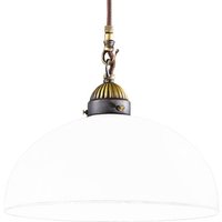 austrolux Suspension Nonna Bianco Ø 30 cm à 1 lampe ronde