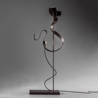 Knikerboker Curve LED table lamp, coffee