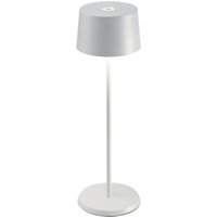 Zafferano Olivia 3K rechargeable table lamp IP65 white