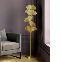 KARE Yuva floor lamp, gold-coloured, metal, 160 cm, E27
