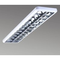 Oprawa rastrowa 432, biała, długość 124,5 cm