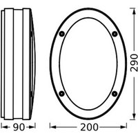 OSRAM utomhusvägglampa ENDURA CLASSIC ORBI, mörkgrå, IP65