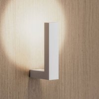 Fabbian LED-vägglampa Lancetta, vit, metall, 3.000 K