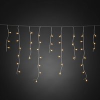 LED-Lichtervorhang Eisregen bernstein transp. 5m
