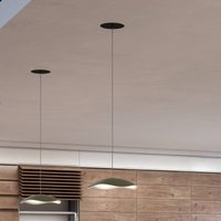 Bover LED-hänglampa Valentina S24, olivgrå/vit