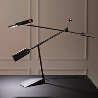 Stilnovo LED-bordslampa Halley, svart, utsträckning 100 cm