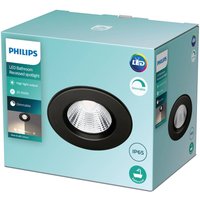 Philips Dive LED downlight IP65 round black