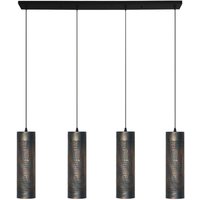 Freelight Forato pendellampa, längd 120 cm, brun, 4-ljus, metall