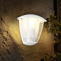 Trio Lighting Utomhusvägglampa VENTA, vit, anliggande, höjd 20 cm, IP44