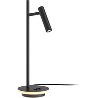 Maytoni Estudo LED table lamp, black Height 45.5 cm metal