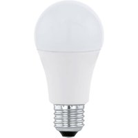 EGLO LED-lampa E27 A60 11 W, varmvit, opal