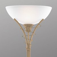 Searchlight Tidlös golvlampa LINEAS antikmässing