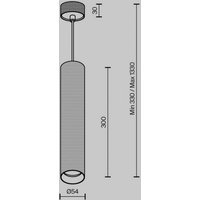 Maytoni Suspension ARTISAN, doré mat, Ø 5,4 cm, métal, GU10