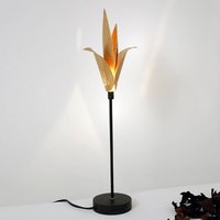 Holländer Exclusive table lamp AIRONE with golden leaves