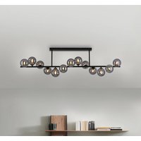 Schöner Wohnen Plafonnier Dubai, verre fumé, 13 ampoules, G9