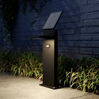Lucande LED-solvågslampa Silvan, 60 cm, sensor, antracit