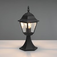 Trio Lighting Livenza pillar light, black, height 39 cm, aluminium, IP44